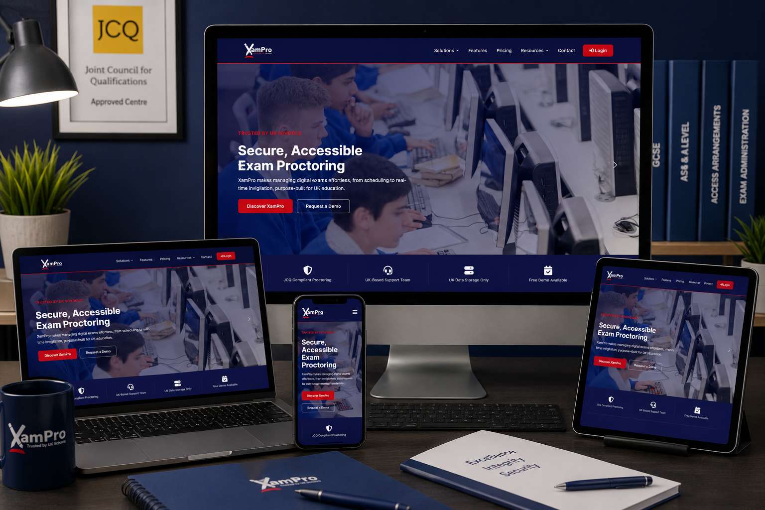 XamPro Education Website screenshot